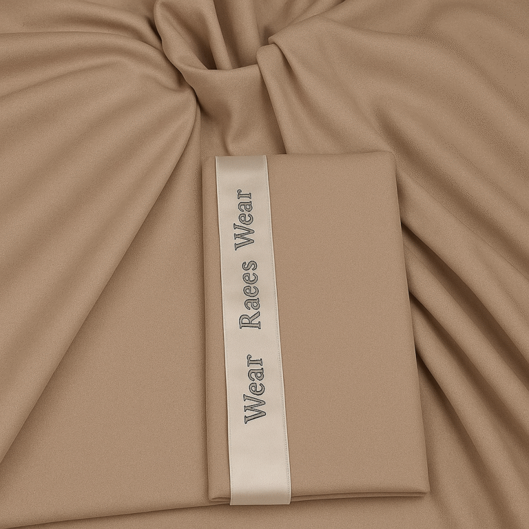 Raees Wear – Premium Unstitched Wash & Wear chocolate brown color for Men
